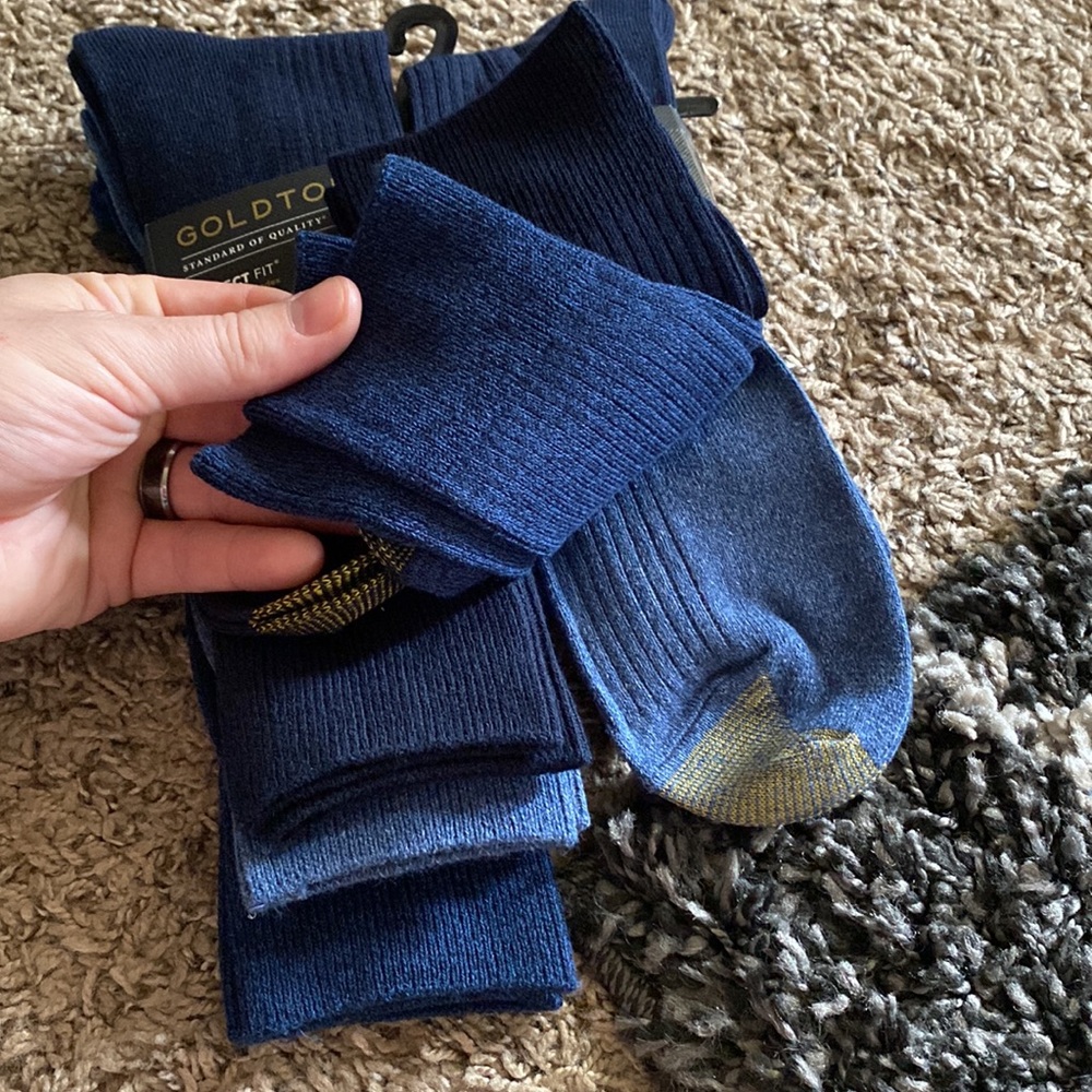 Mens Stanton GoldToe Cotton Crew Socks - Picture 5 of 5